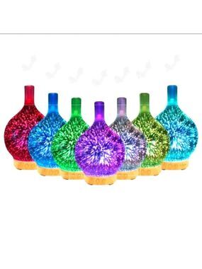 3D CHANGING LED LIGHTS AROMATHERAPY ESSENTIAL OIL DIFFUSER